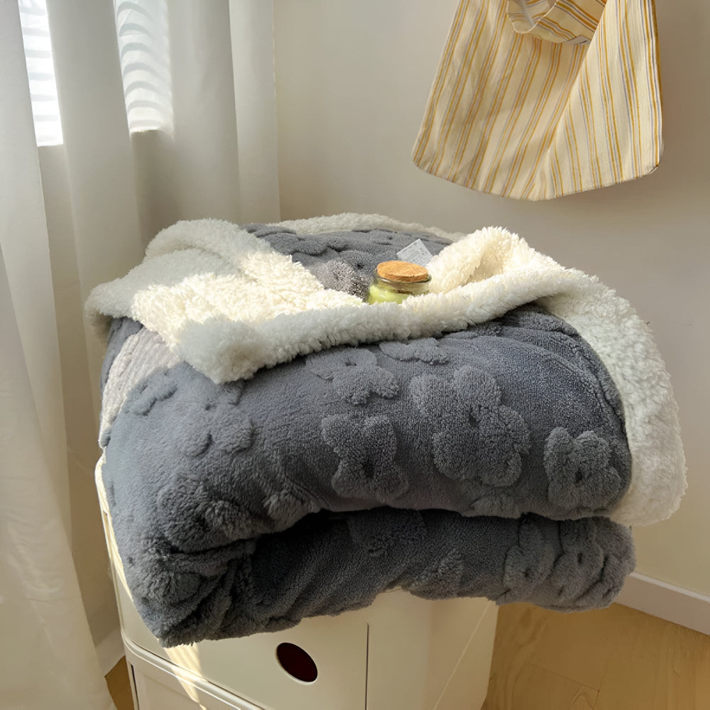 Couverture douillette pour femme et homme - Couverture polaire Sherpa élégante et confortable 10