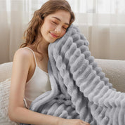 Couverture douillette pour femme et homme Microfibre douce Idéale pour toutes les saisons 3
