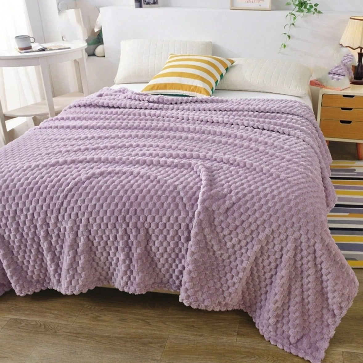 Couverture douillette pour femme et homme Microfibre ultra-douce pour plus de confort et de chaleur 6