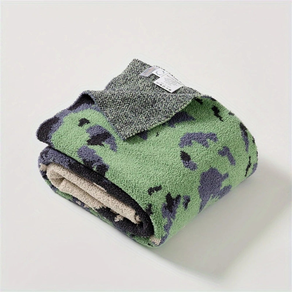 Couverture en microfibre douce pour femme, motif inspiré de la nature 3