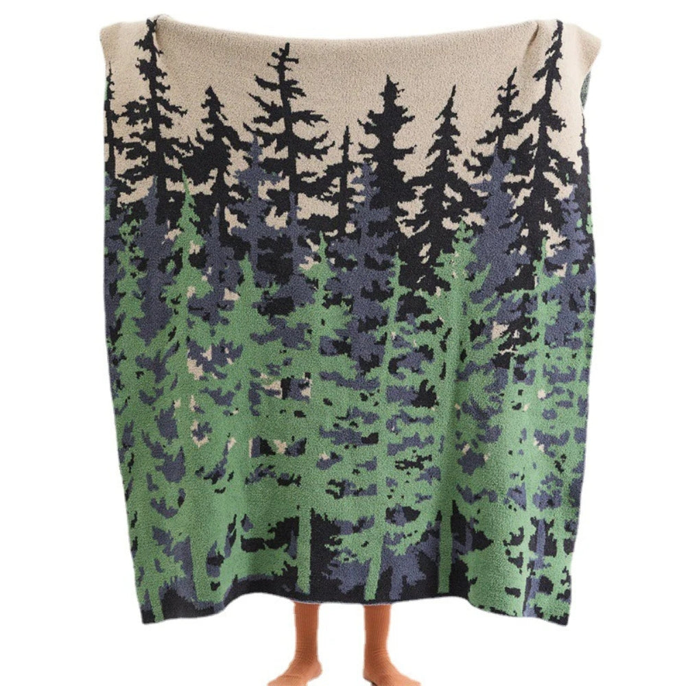 Couverture en microfibre douce pour femme, motif inspiré de la nature 4