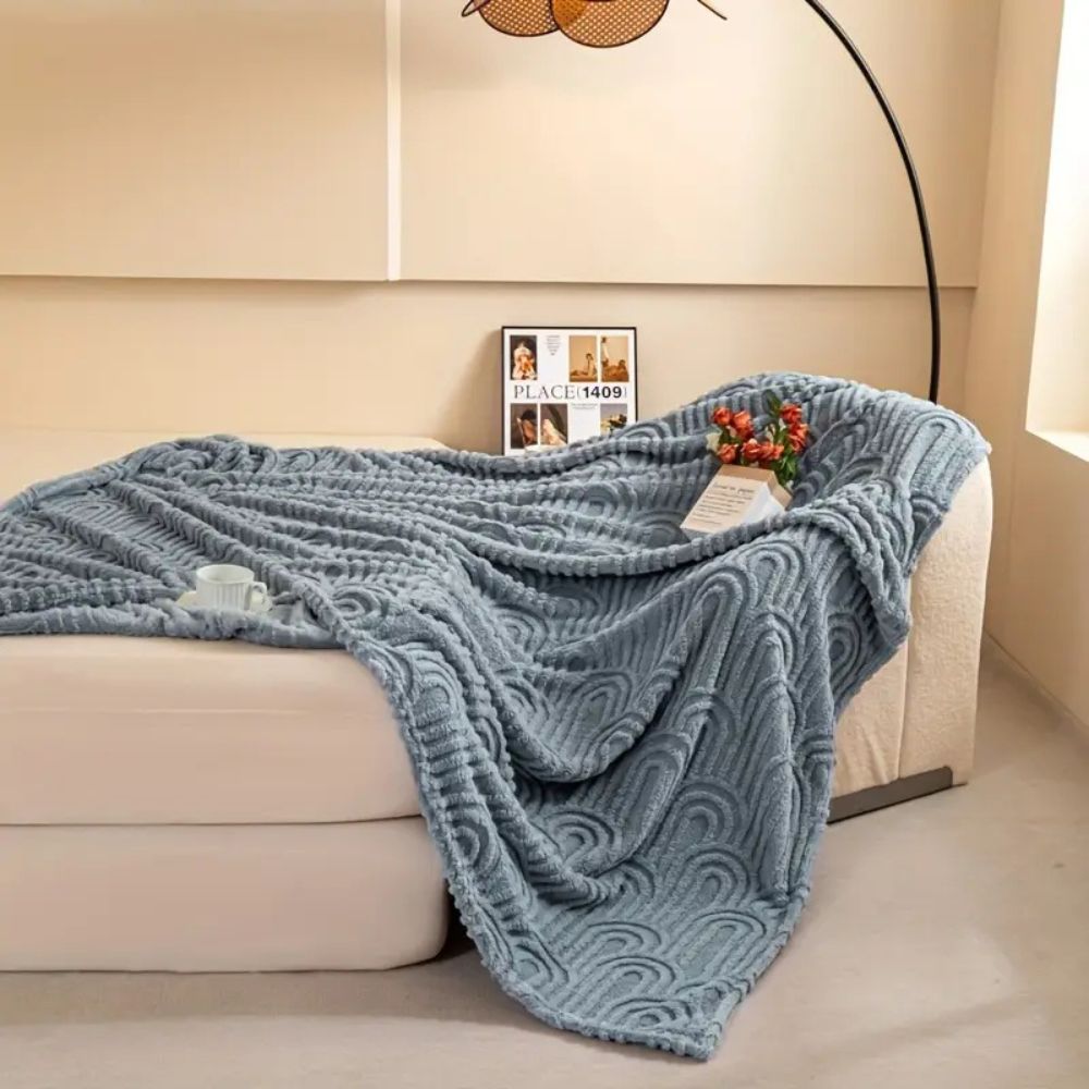 Couverture en peluche moderne pour la maison en microfibre 1