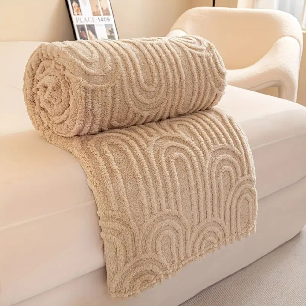 Couverture en peluche moderne pour la maison en microfibre 9