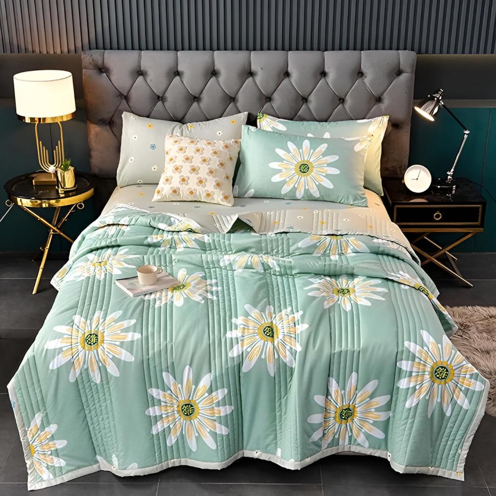 Couverture florale pour femme en velours de lait et cachemire d'agneau 3