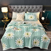 Couverture florale pour femme en velours de lait et cachemire d'agneau 3