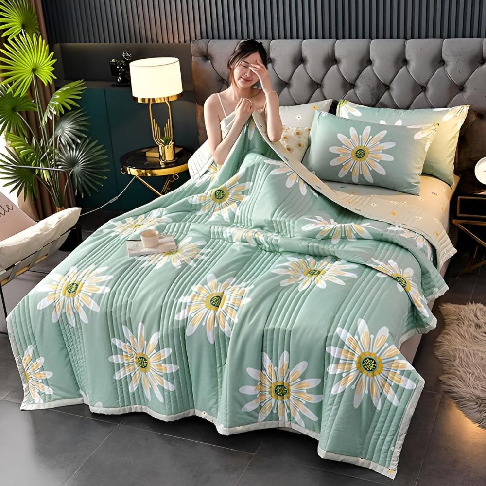 Couverture florale pour femme en velours de lait et cachemire d'agneau 4