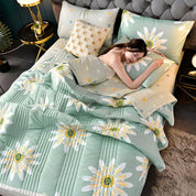 Couverture florale pour femme en velours de lait et cachemire d'agneau 6