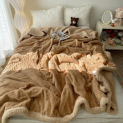 Couverture jacquard douillette pour adultes en peluche 3