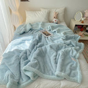 Couverture jacquard douillette pour adultes en peluche 4