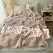 Couverture jacquard douillette pour adultes en peluche 6