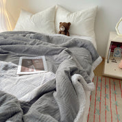 Couverture jacquard douillette pour adultes en peluche 8