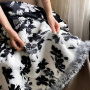 Couverture jacquard élégante pour hommes et femmes en mélange nylon-polyester 5