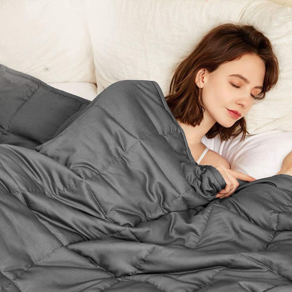 Couverture lestée thérapeutique pour un sommeil réparateur. Matériau respirant. 5