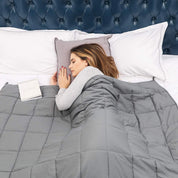 Couverture lestée thérapeutique pour un sommeil réparateur. Matériau respirant. 6
