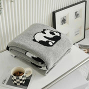 Couverture panda kawaii pour enfants, confortable et respirante, en microfibre 0