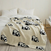 Couverture panda kawaii pour enfants, confortable et respirante, en microfibre 1