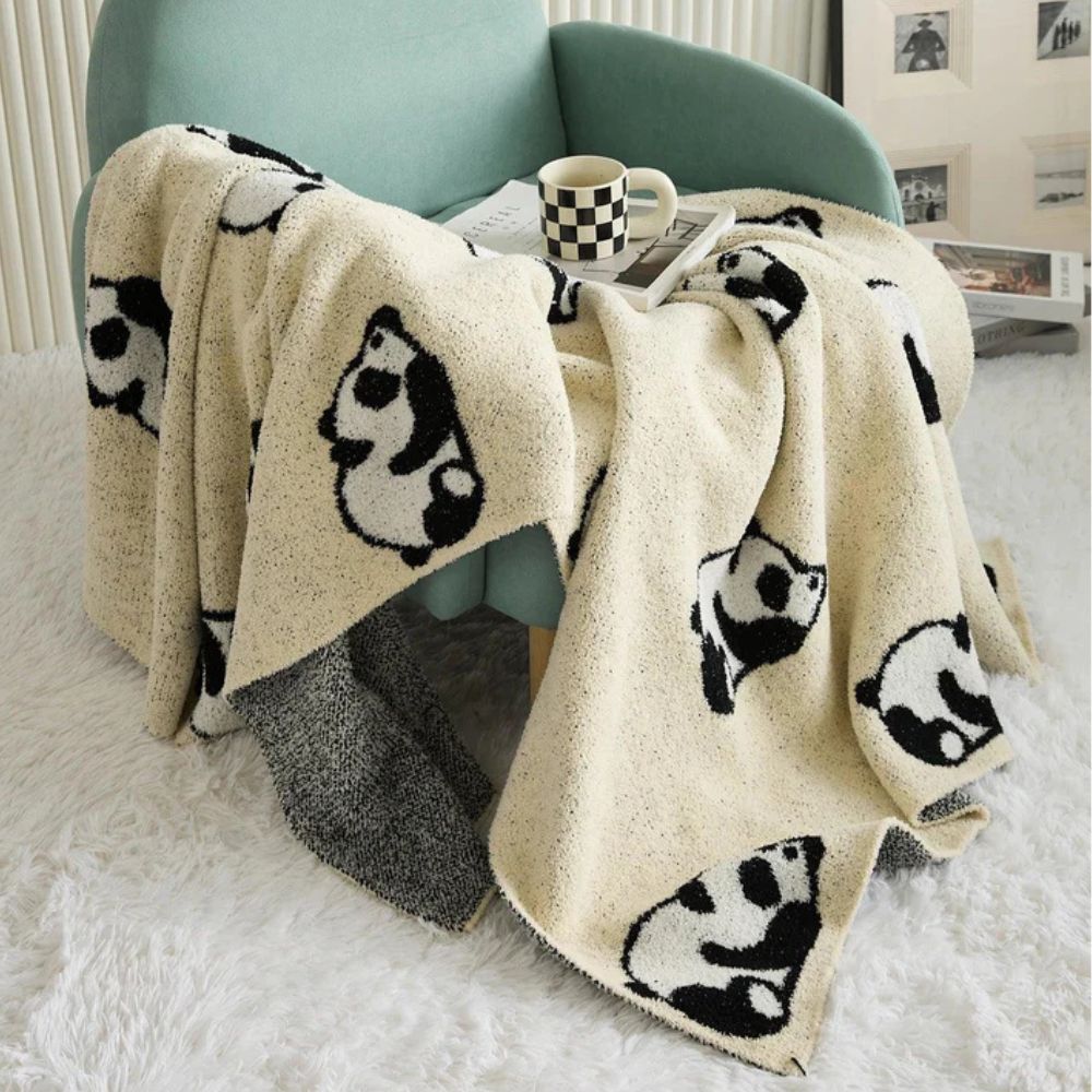 Couverture panda kawaii pour enfants, confortable et respirante, en microfibre 2
