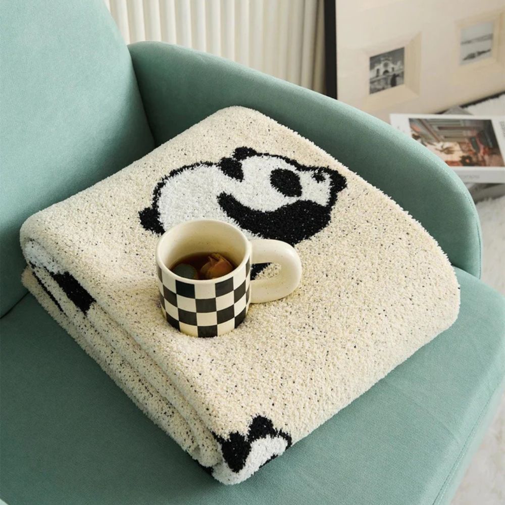 Couverture panda kawaii pour enfants, confortable et respirante, en microfibre 3