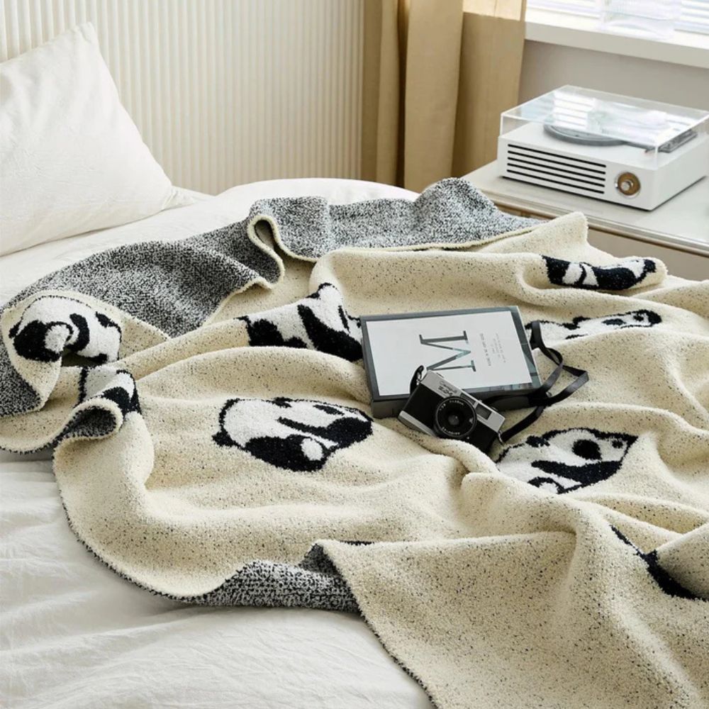 Couverture panda kawaii pour enfants, confortable et respirante, en microfibre 4