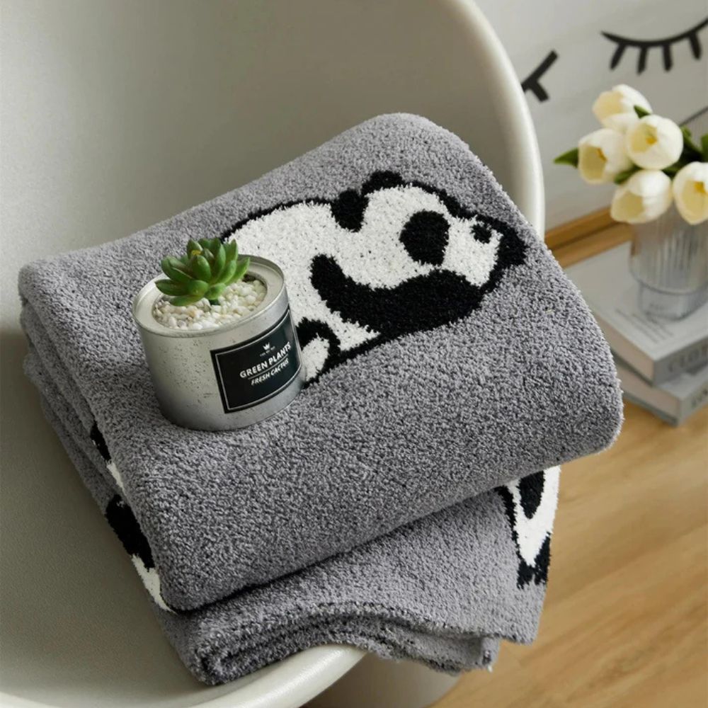 Couverture panda kawaii pour enfants, confortable et respirante, en microfibre 7