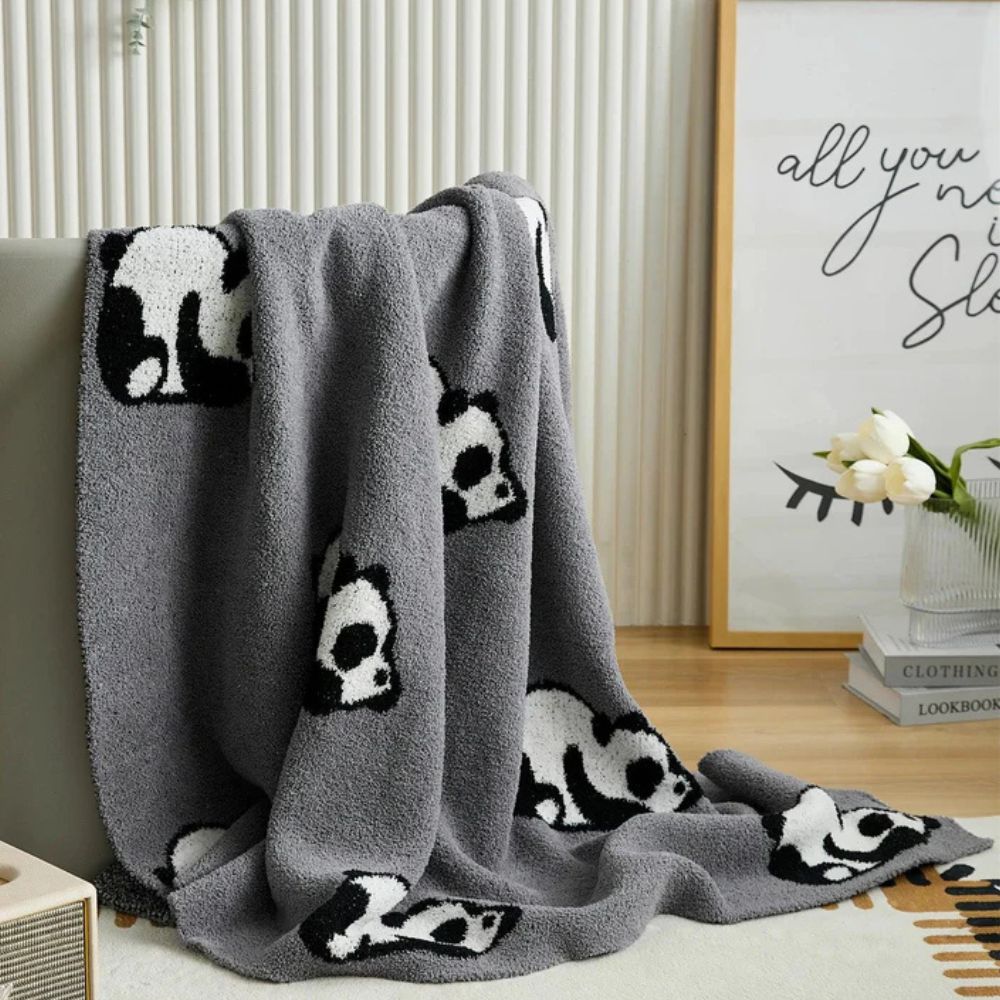 Couverture panda kawaii pour enfants, confortable et respirante, en microfibre 8
