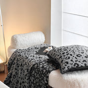 Couverture polaire de luxe pour la maison en microfibre à imprimé léopard 4
