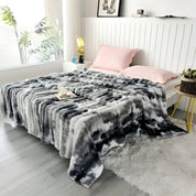 Couverture polaire douillette pour adultes avec un motif tie-dye ondulé unique 8