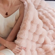 Couverture polaire douillette pour femmes et hommes Confort luxueux en fausse fourrure 5