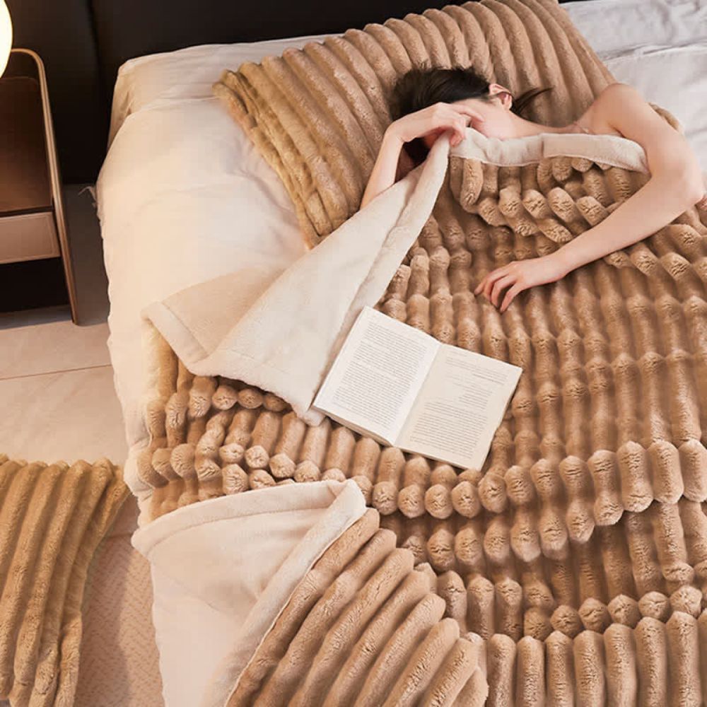 Couverture polaire douillette pour femmes et hommes en microfibre de haute qualité 5