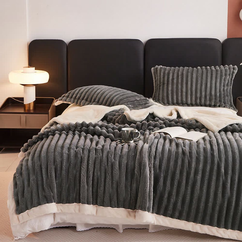 Couverture polaire douillette pour femmes et hommes en microfibre de haute qualité 9