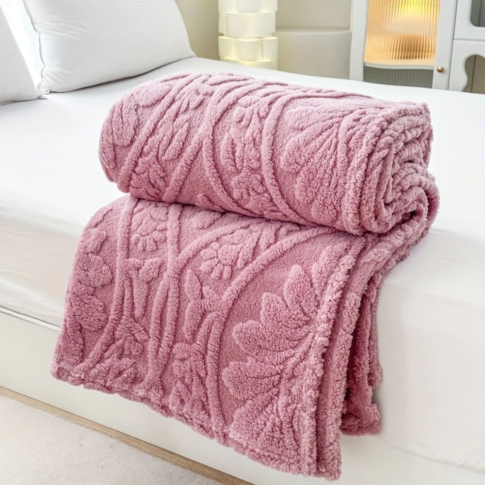 Couverture polaire jacquard française pour des accents douillets 11