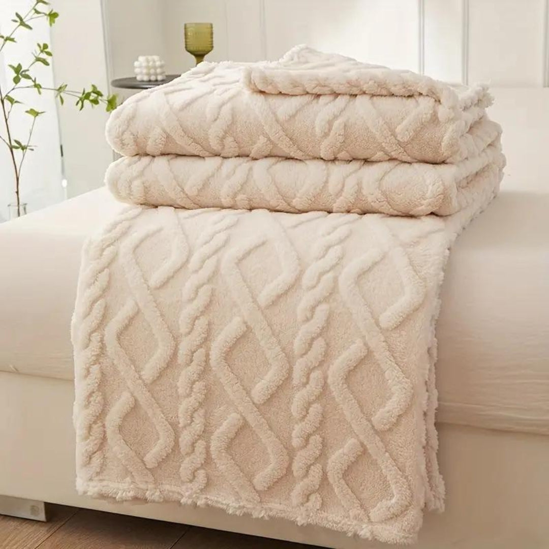 Couverture polaire ultra-douce pour adulte, isolante thermique 1