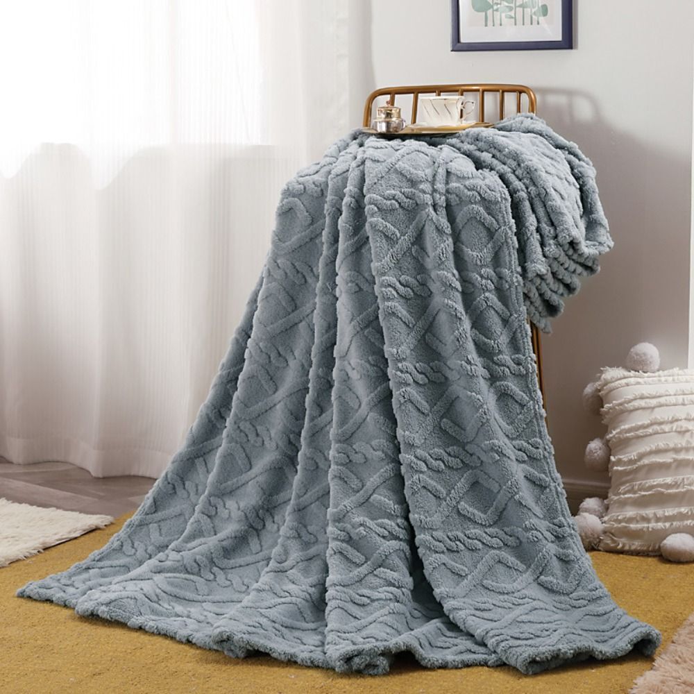 Couverture polaire ultra-douce pour adulte, isolante thermique 12