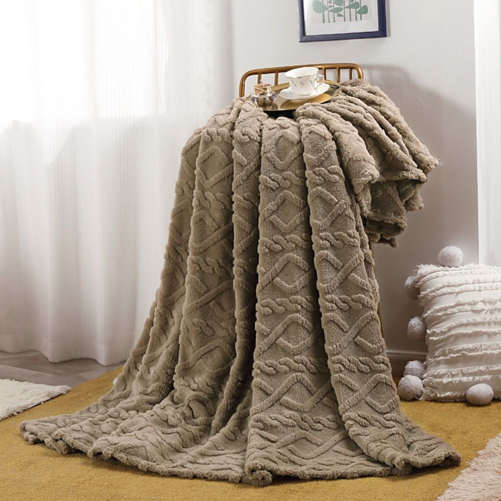 Couverture polaire ultra-douce pour adulte, isolante thermique 13