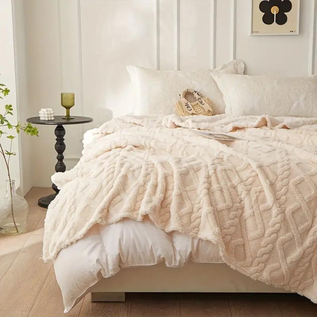 Couverture polaire ultra-douce pour adulte, isolante thermique 6