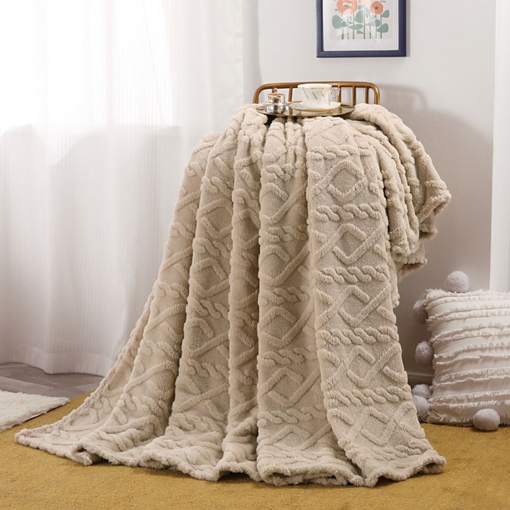 Couverture polaire ultra-douce pour adulte, isolante thermique 7