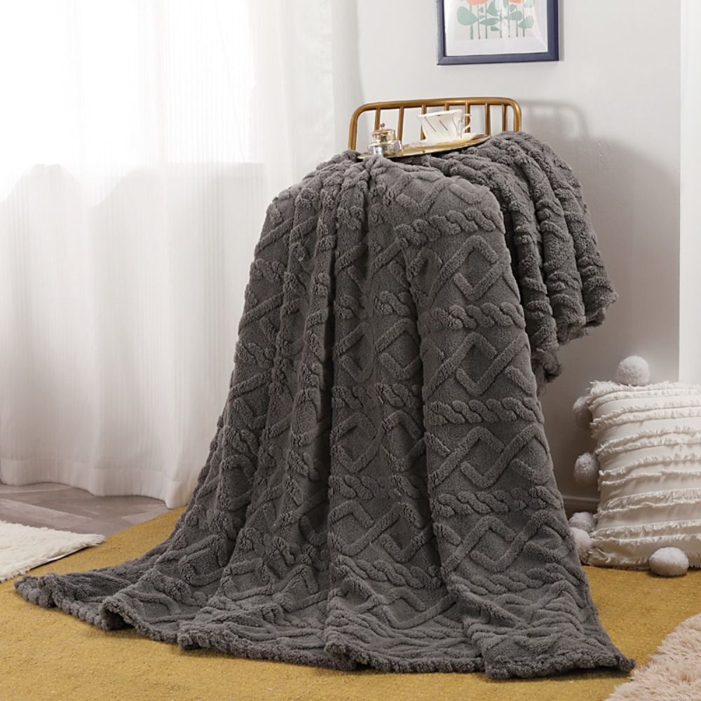 Couverture polaire ultra-douce pour adulte, isolante thermique 9