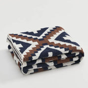 Couverture pour la maison en microfibre de haute qualité avec motif en tricot jacquard 2