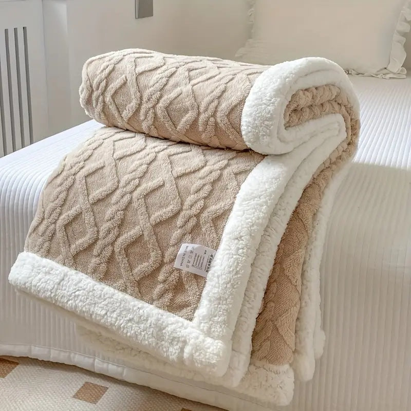 Couverture réversible en polaire Sherpa pour plus de confort 5