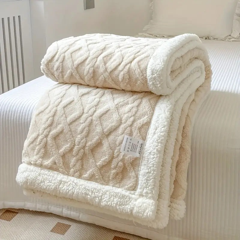 Couverture réversible en polaire Sherpa pour plus de confort 6