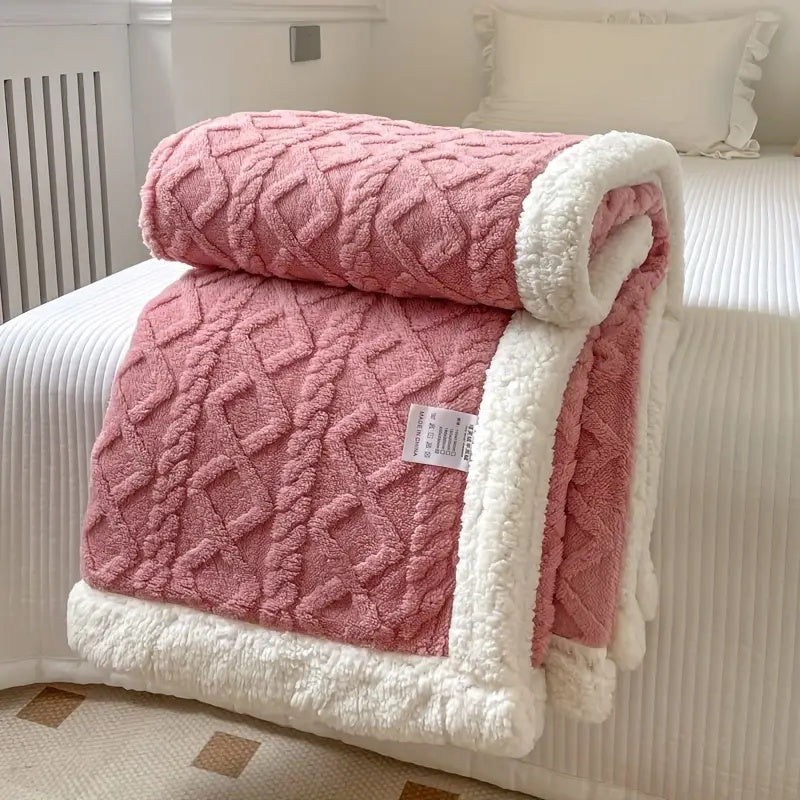 Couverture réversible en polaire Sherpa pour plus de confort 7