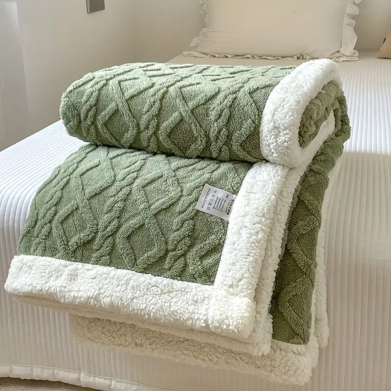 Couverture réversible en polaire Sherpa pour plus de confort 9