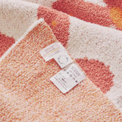 Couverture tricotée florale douce pour femme, pour la maison et les voyages, mélange coton-polyester 5
