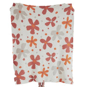 Couverture tricotée florale douce pour femme, pour la maison et les voyages, mélange coton-polyester 7