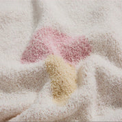 Couverture tricotée pour enfant avec motif de glace en microfibre, douce et respirante 3