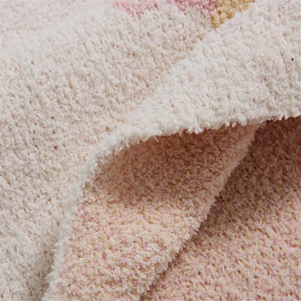 Couverture tricotée pour enfant avec motif de glace en microfibre, douce et respirante 7