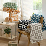 Couvre-lit décoratif pour femme à motif floral en microfibre 1
