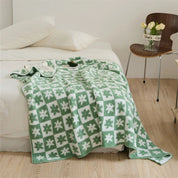 Couvre-lit décoratif pour femme à motif floral en microfibre 2