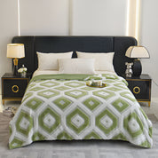 Couvre-lit géométrique confortable pour toutes les saisons en mélange coton-polyester 6
