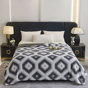 Couvre-lit géométrique confortable pour toutes les saisons en mélange coton-polyester 7